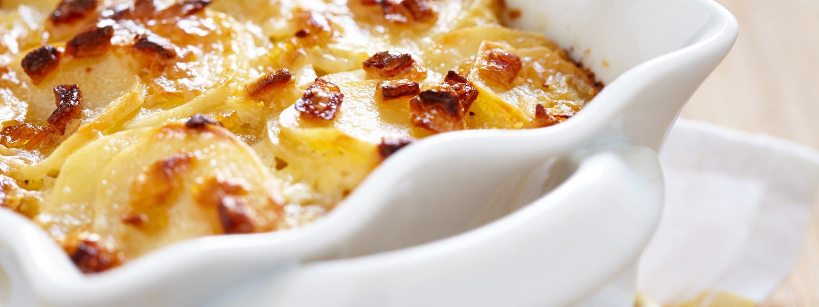 Scalloped Potatoes with Bacon & Chipotle Cream