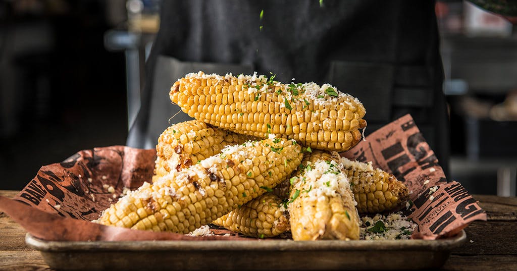 Grilled Corn On The Cob With Parmesan And Garlic