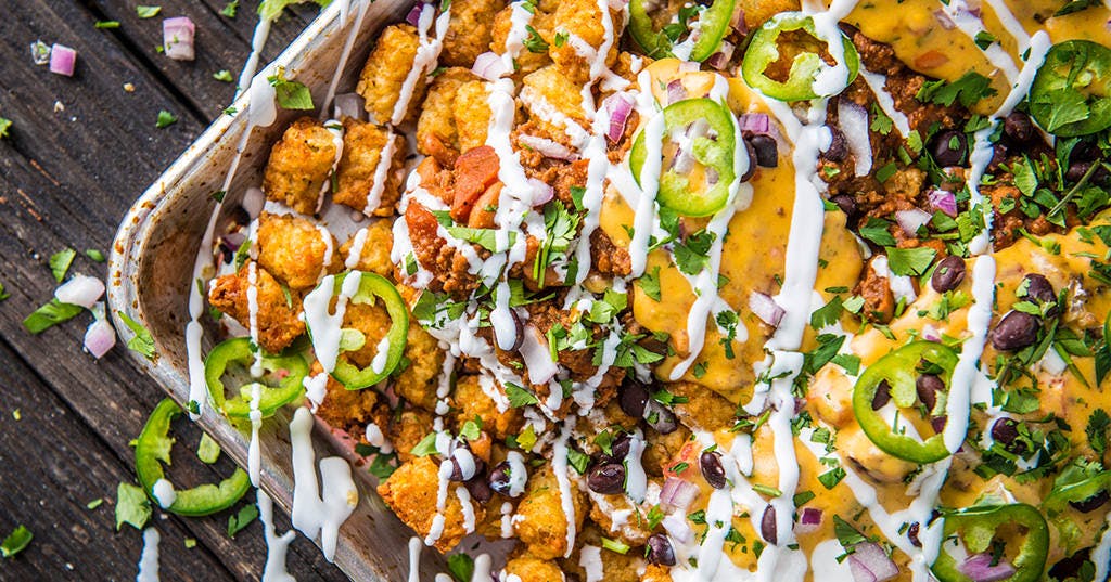 Baked Loaded Tater Tots