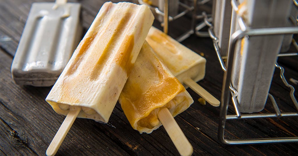 Grilled Peaches & Cream Popsicle