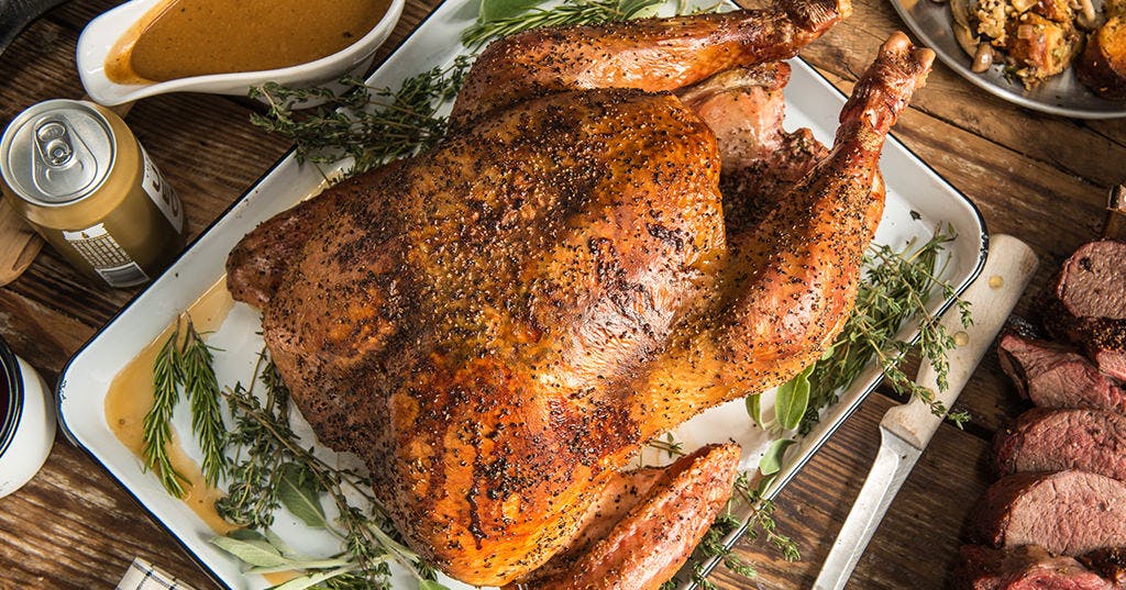 Roasted Wild Turkey with Herb Butter
