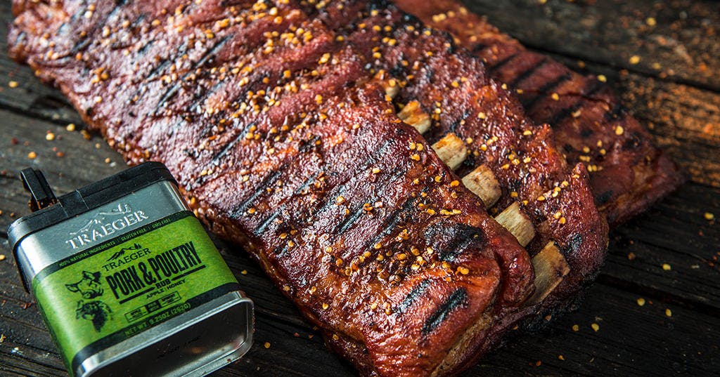 Smoked Spicy St. Louis Dry-Rubbed Ribs
