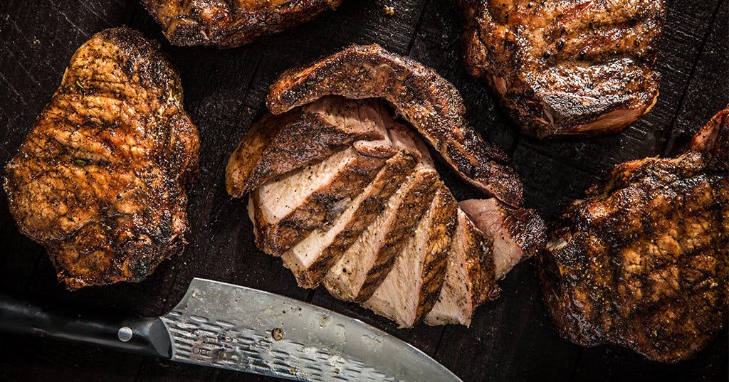 Grilled Thick-Cut Pork Chops