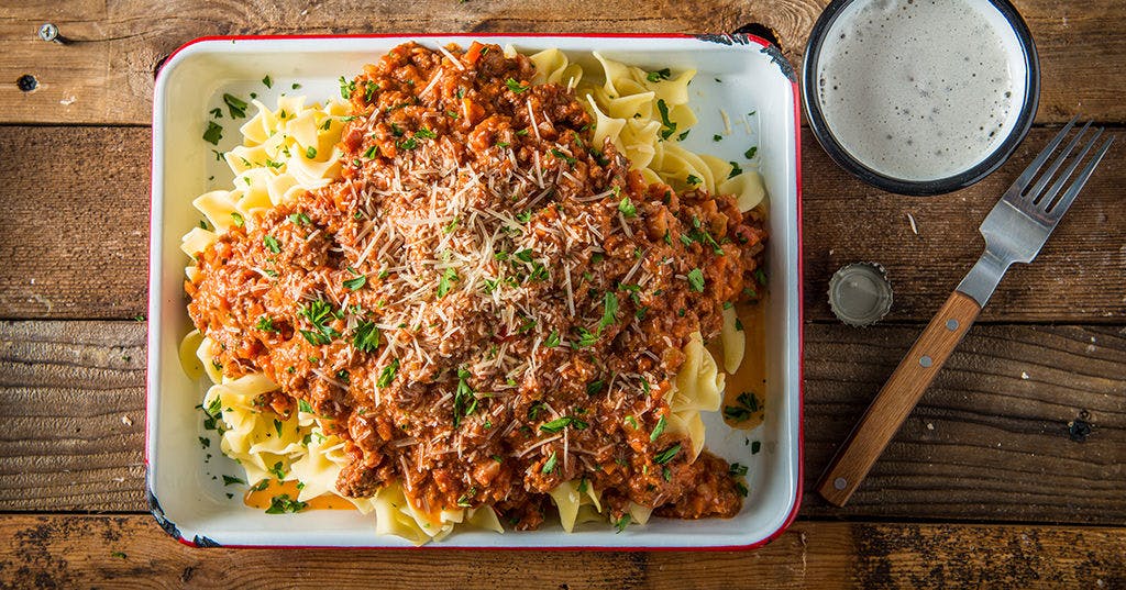 Weekend Pasta with Slow Braised Meat Sauce