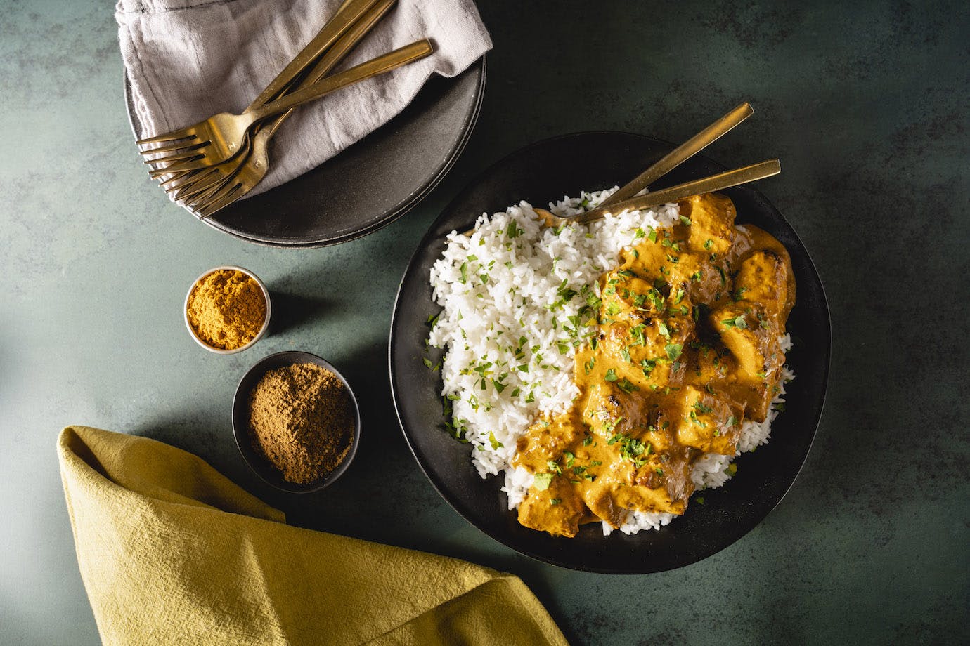 Spiced Chicken Thighs with Tikka Masala Sauce