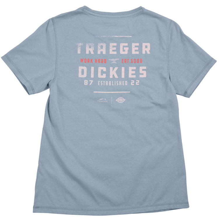 Traeger x Dickies Women's Ultimate Grilling T-Shirt - Fog Blue
